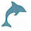 Mylar Shapes Dolphin (2")